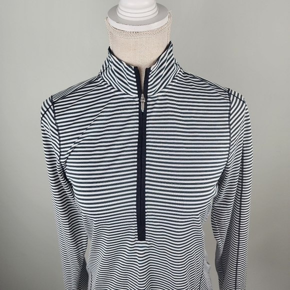 Cuter And Buck Drytec Women’s Black and White Quarter Zip Pop Over Size Small - Picture 3 of 10